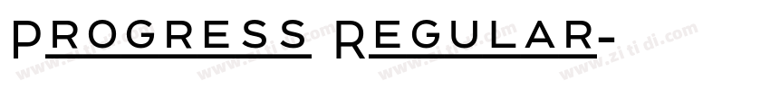 Progress Regular字体转换